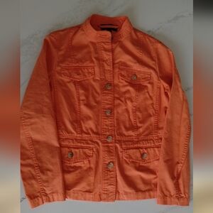 Talbots Tangerine Sporty Cotton Jacket SP